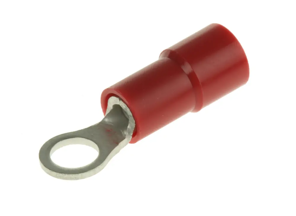 Terminal redondo aislado de Cobre, Rojo, Ø int. M3.5, sección máx. 1.5mm², 16AWG