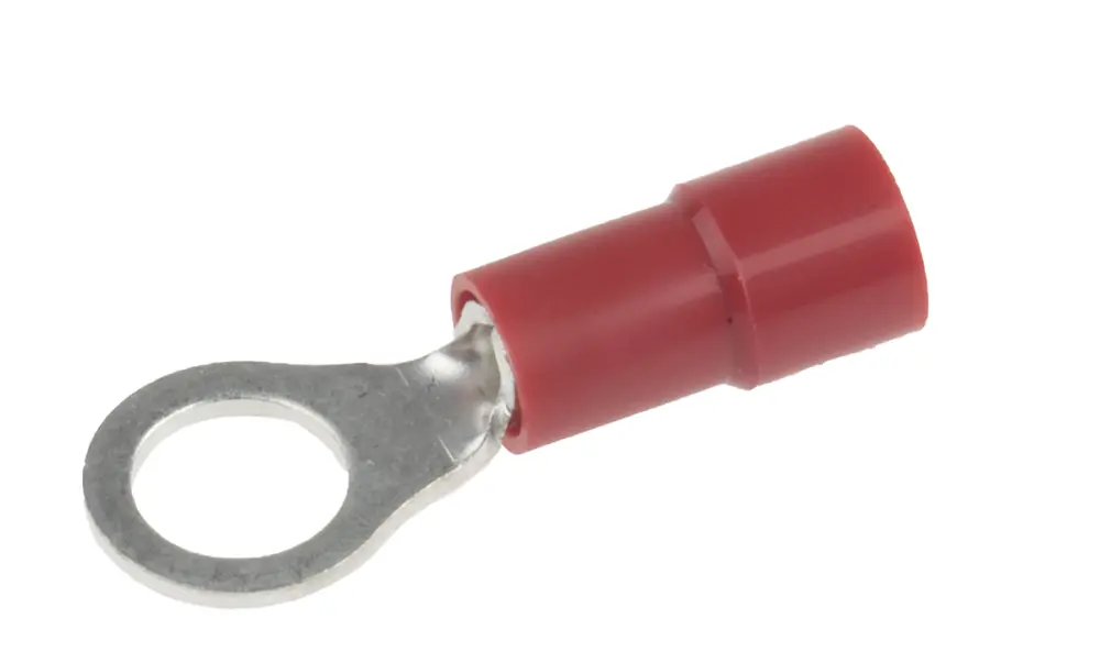 Terminal redondo aislado de Cobre, Rojo, Ø int. M5, sección máx. 1.5mm², 16AWG