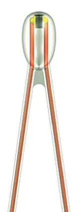 Termistor EPCOS, Resistencia 10kΩ, constante 9s, 32mW, 1.8 x 45mm | B57551G1103F000