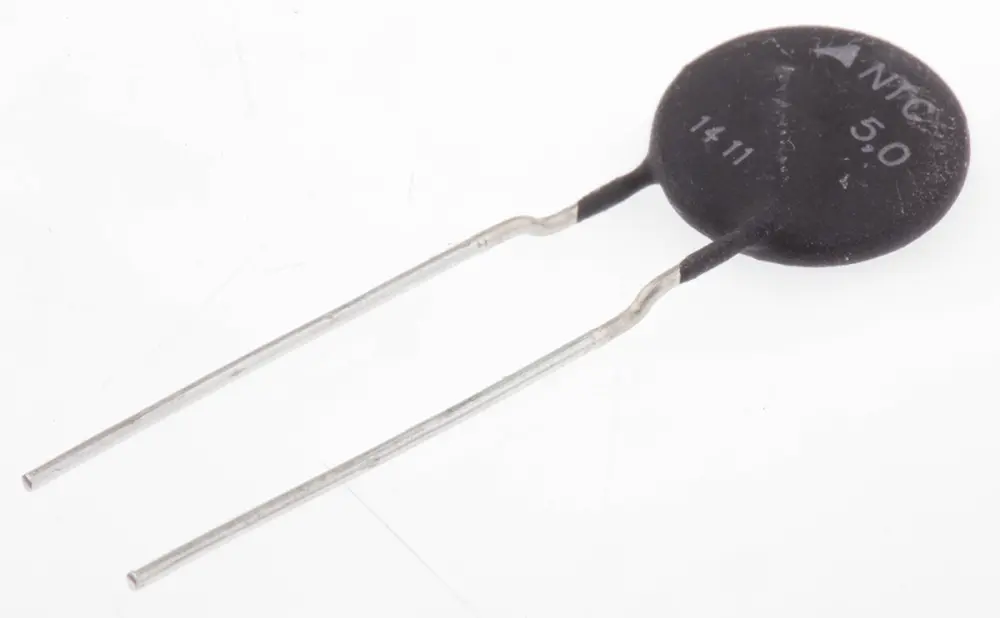 Termistor EPCOS, Resistencia 5Ω, constante 80s, 3800mW, 14.5 x 7 x 22mm | B57213P0509M301