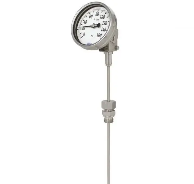Termómetro con dial WIKA 48245461, Escala Centígrado, 0 → +120 °C, 120 °C, Diámetro 100mm
