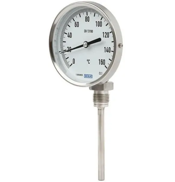 Termómetro con dial WIKA 48688836, Escala Centígrado, 0 → 200 °C, 200 °C, Diámetro 63mm