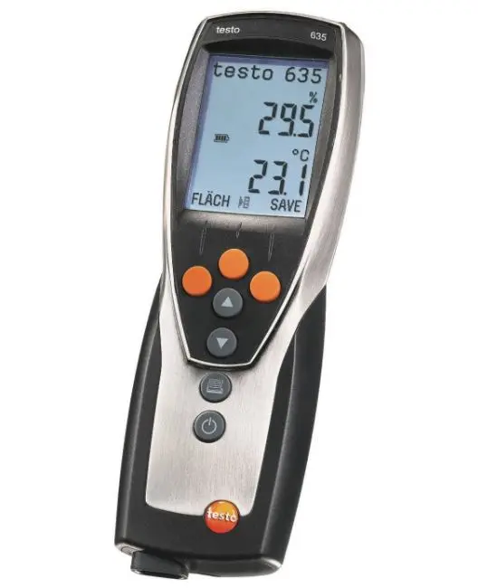 Termómetro digital testo 635, con 1 canal para sondas tipo Térmico | 0563 6353