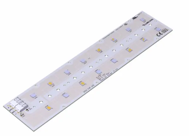 Tira de LED Lumileds LUXEON XR-5050 SQR, 44.4V dc, color Blanco, tira de 172.2mm x 49.5mm | L213-4070016MRH001