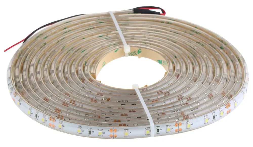 Tira de LED flexible , 12V, color Blanco, 5500 → 7000K, tira de 5m x 10mm, 60 leds/m, IP65