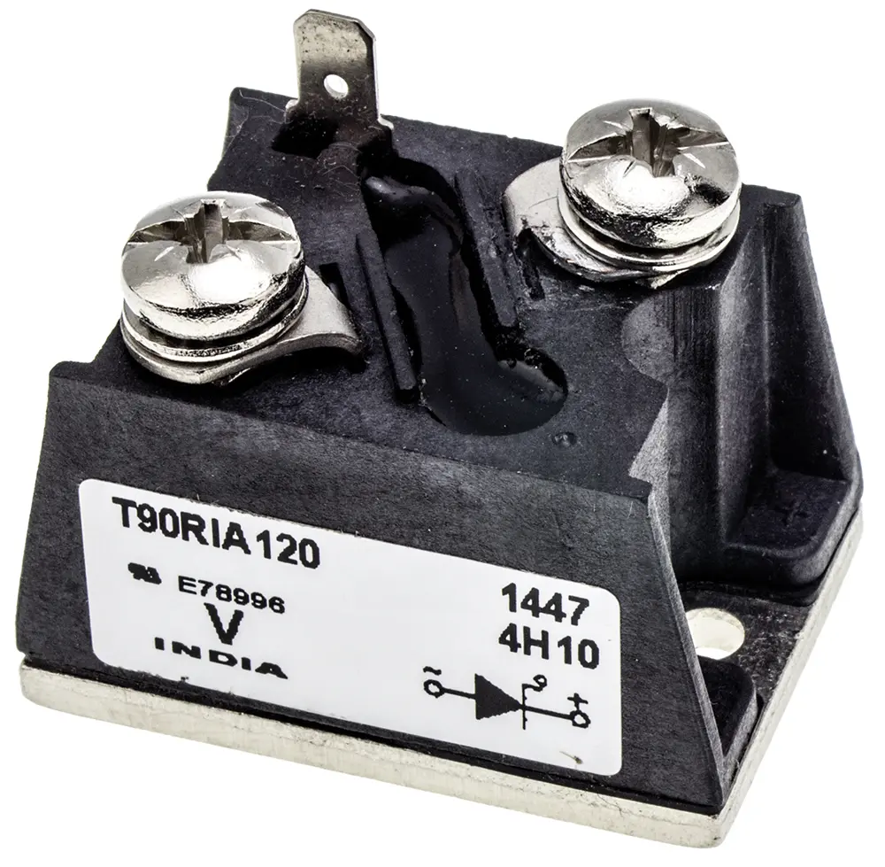 Tiristor SCR, VS-T90RIA120, 1200V, 90A, 120mA, D 55, 3-Pines Vishay
