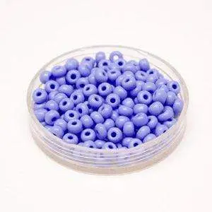 Abalorios Indian beads opacas 3,5mm 17g azul vaquero