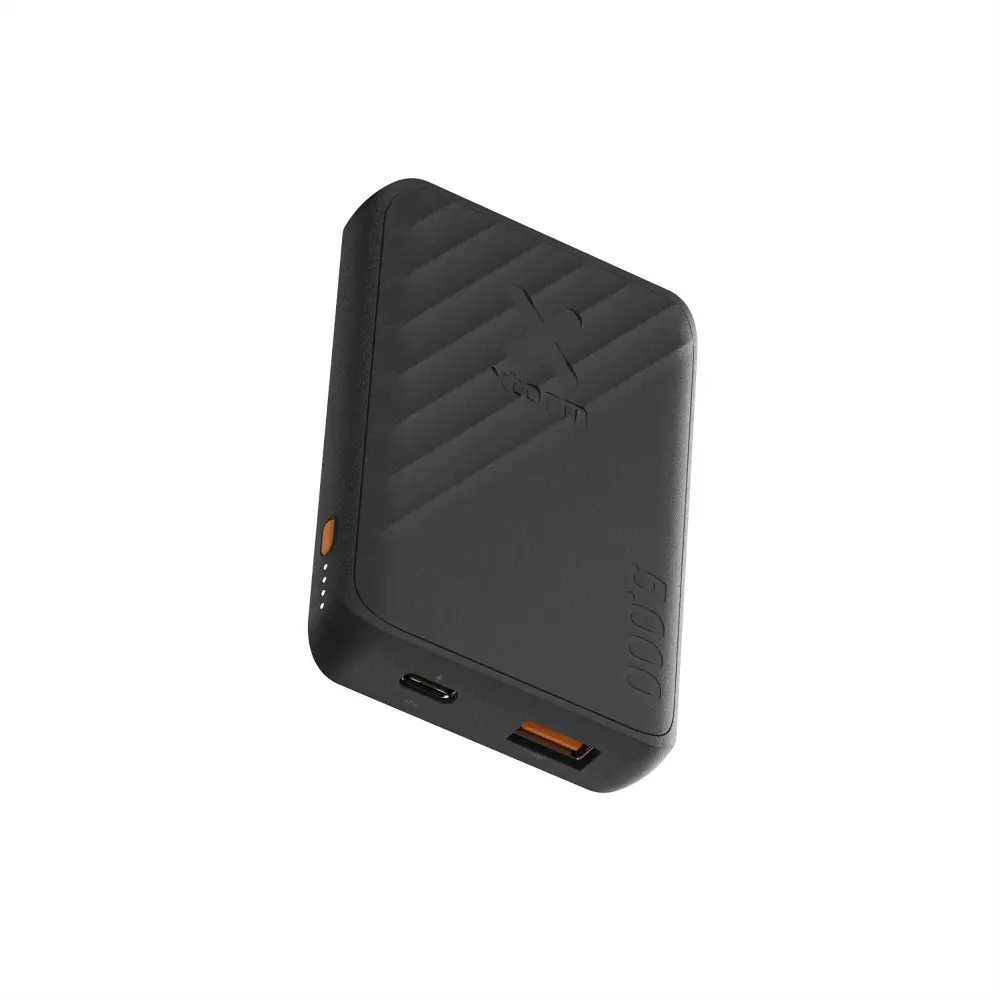 Baterí externa de 5.000 mAh Go2 de Xtorm - Negro con Cartucho Magnético y USB