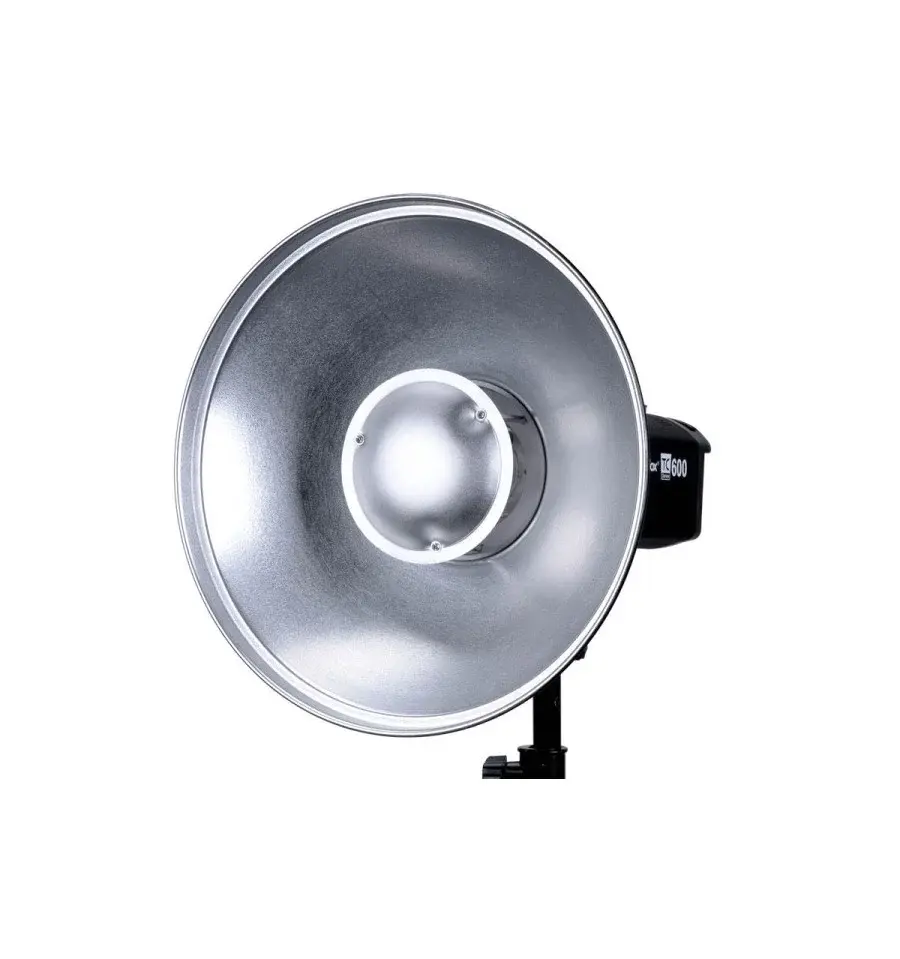 Beauty Dish Godox plata 42cm con difusor para Bowens con Cartucho Magnético