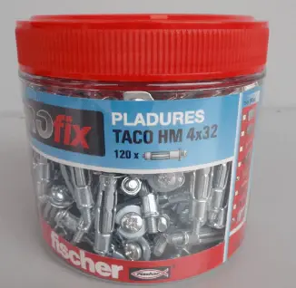 Bote 80Ud Taco Pladur PROfix HM 4x46 Fischer para Coleccionistas de Vinilos