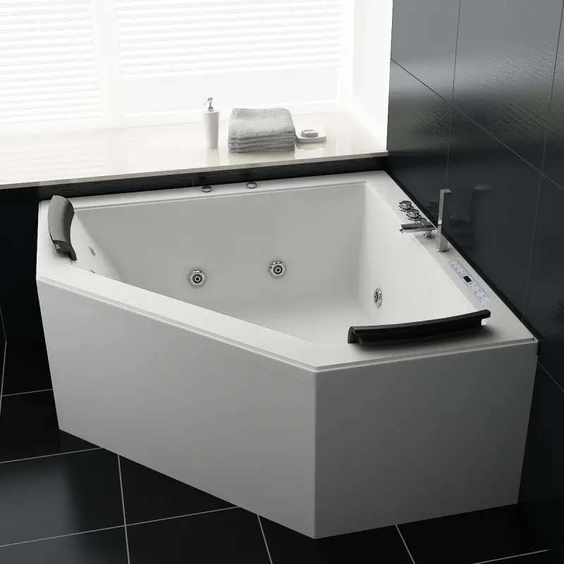 Ecode® bañera hidromasaje miami 150x150x68cm eco-8534 Acabado en Madera