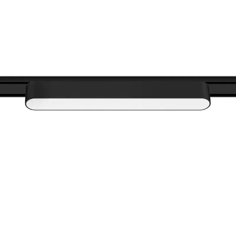 Foco riel magnético fino negro 12W 48V 3000K - KOFO0011 | USB | RCA |