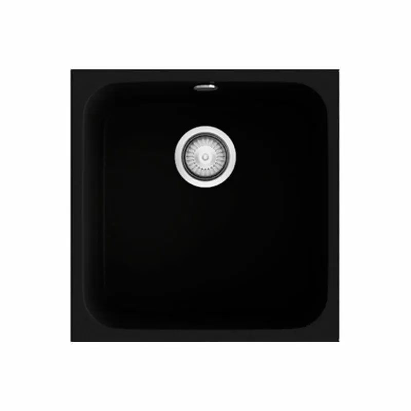 Fregadero Poalgi Essenzial 40 Negro Liso Acabado en Madera