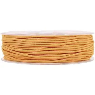 Gira disco Automático Goma Cordón Elástico Naranja 1,8mm x 1m Artis Decor