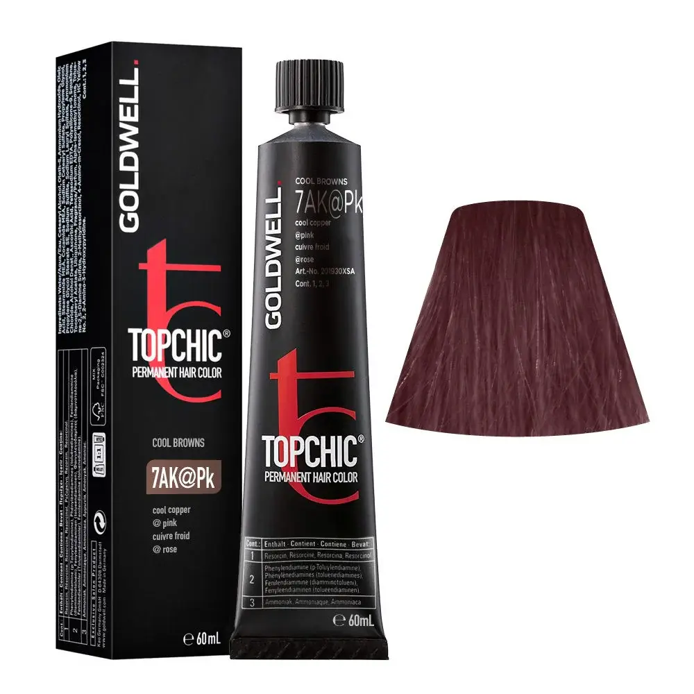 Goldwell - Topchic 7AK@Pk Cobre Nítido | Rosa 60 ml