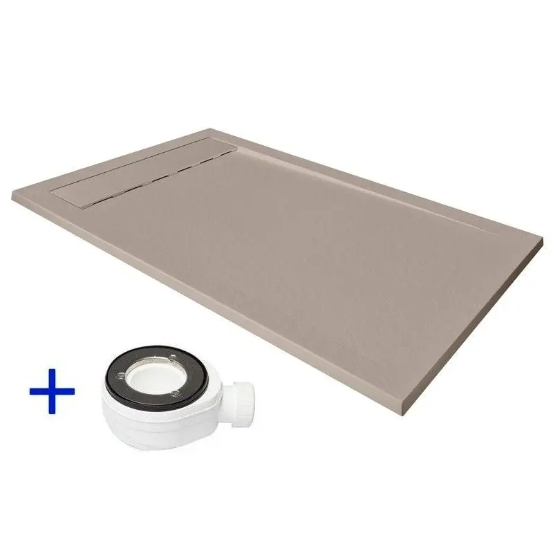 Plato de ducha de resina 170x70 exclusivo ambiente moka ral 9001 70x170