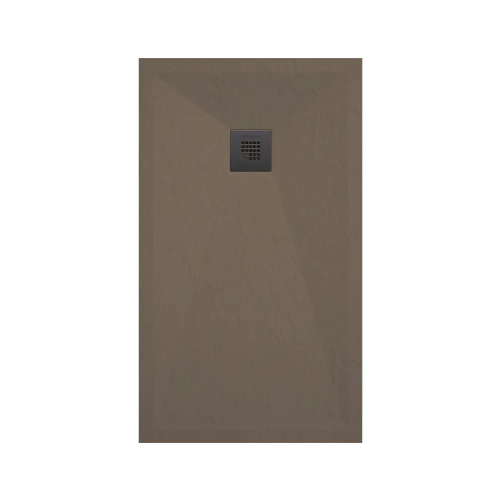 Plato de ducha de resina modelo Plus 80x160cm taupe pizarra