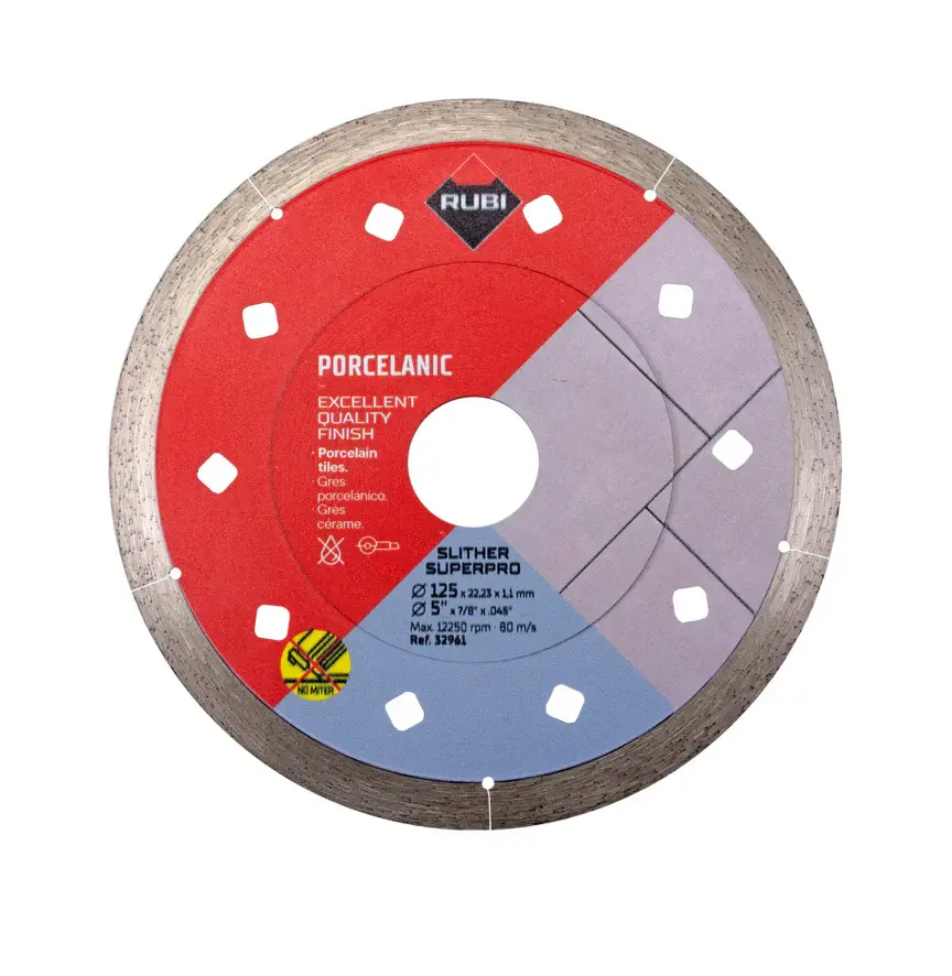 Premium con Certificación Hi-Fi Disco Diamante Gres Porcelànico 115mm SLITHER SUPERPRO Rubi