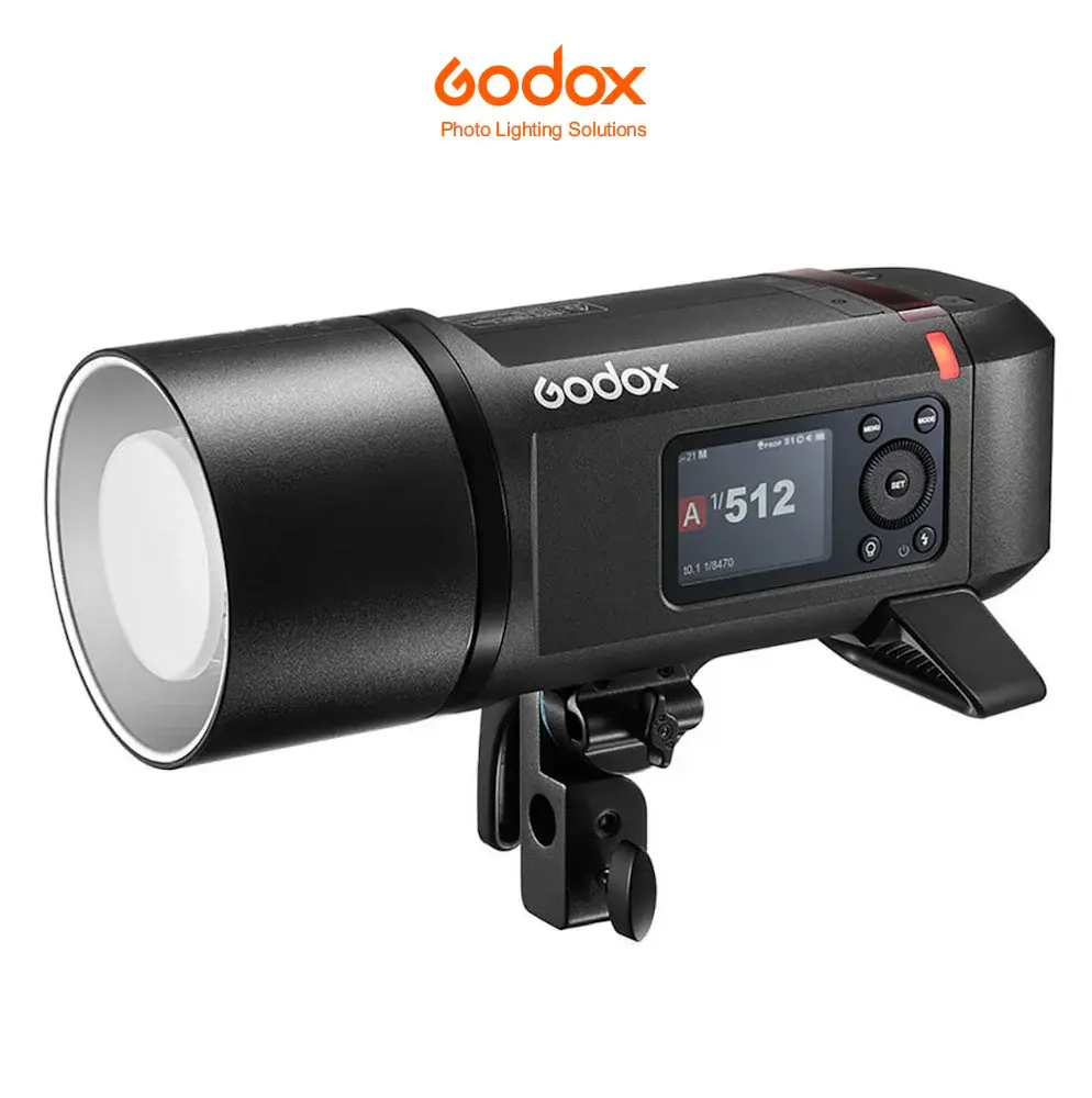 Sistema de Sonido Vinilo Flash autónomo Godox AD600ProII TTL HSS con pantalla Color