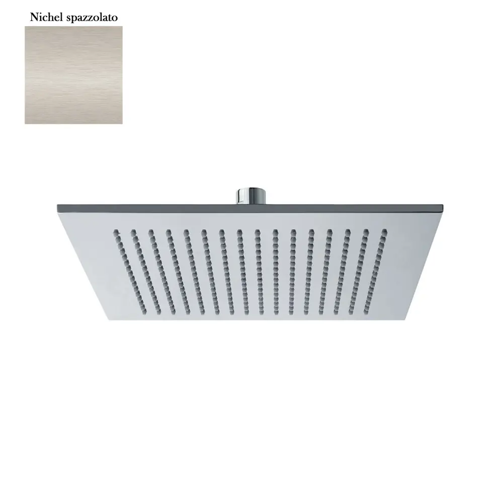 Soffione Parigi 250mm monogetto e ispezionabile nichel