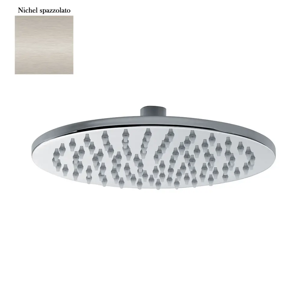 Soffione tondo Linz 250mm monogetto e ispezionabile nichel