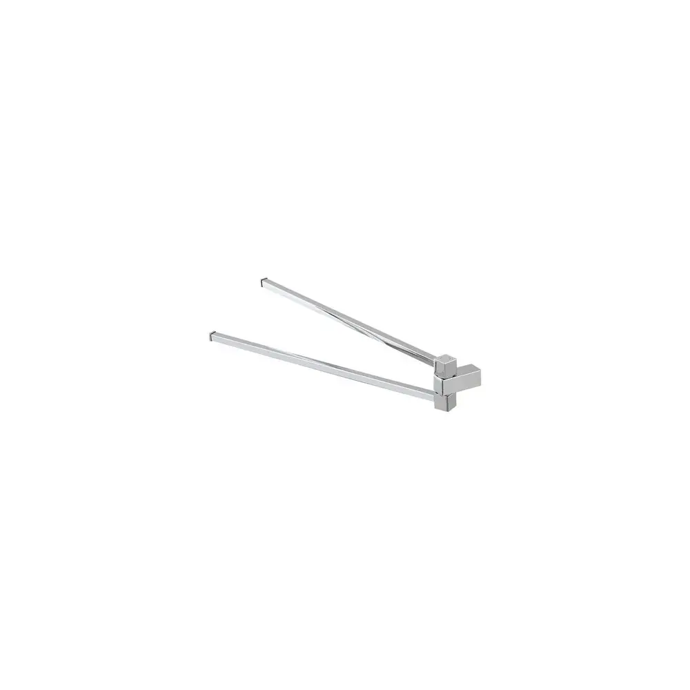 Tocadiscos USB Toallero cromado serie Única longitud 39 cm con placas antióxido