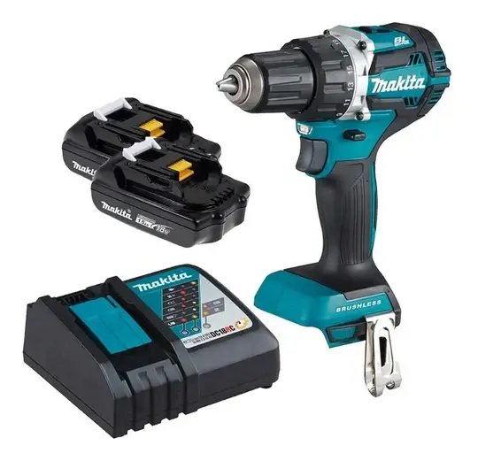 Tocadiscos de Velocidad Variable Taladro percutor inalambrico Makita dhp485sye