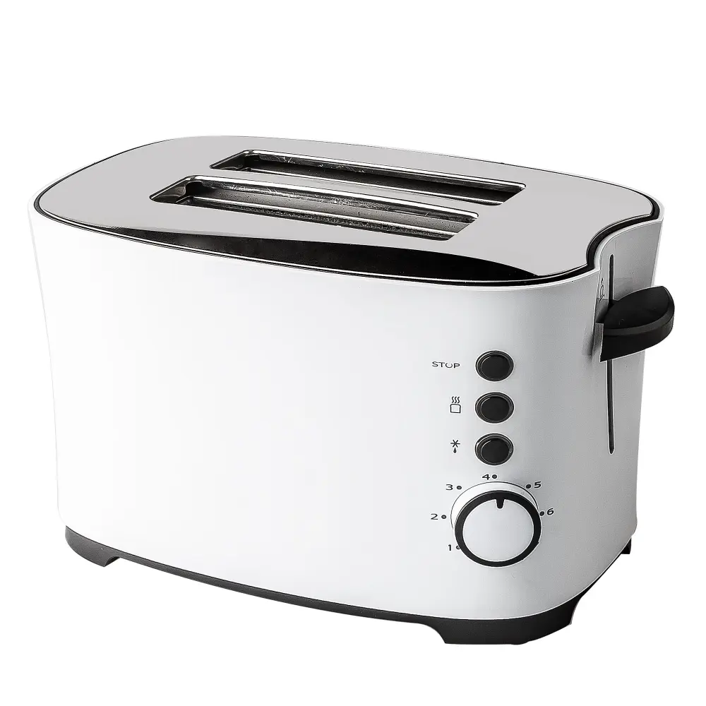 Tocadiscos de 3 Velocidades Tostadora Blanca 2 Ranuras 850W Küken