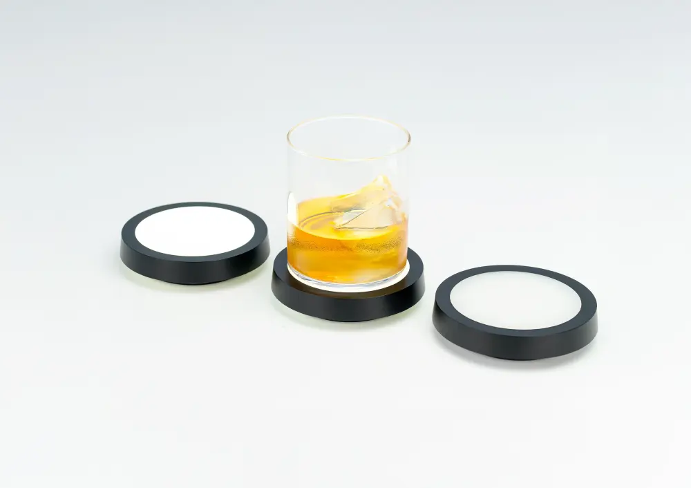 Vintage Restaurado de Gama Alta Posavaso LED ultra blanco. Flavour Balster