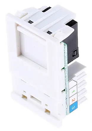 White LJU6C RJ11 data module | K5787 WHI MK Electric