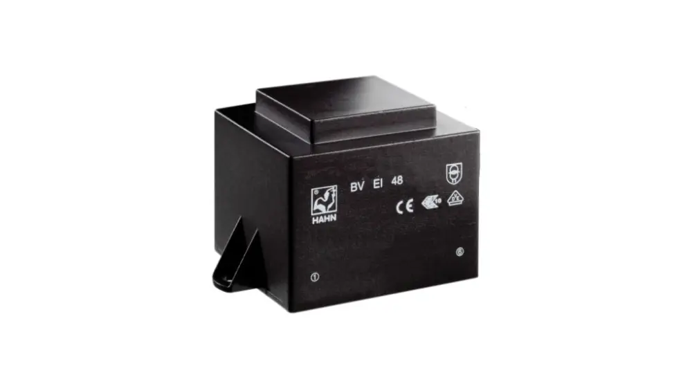 Transformador de PCB, 2 x 9V, 1 Salida , Montaje en PCB, Potencia 10VA | BV EI 481 1118 Hahn