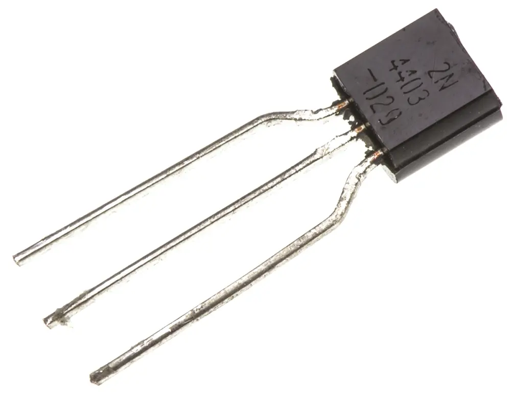 Transistor, 2N4403TA, PNP -600 mA -40 V TO-92, 3 pines, Simple onsemi