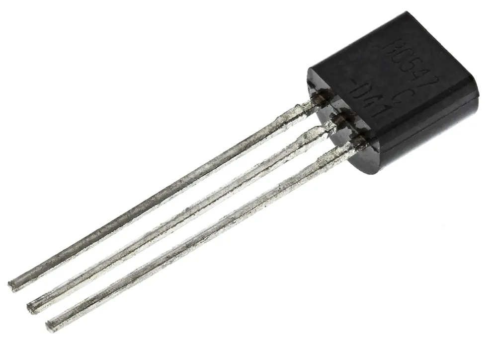 Transistor, BC547CBU, NPN 100 mA 45 V TO-92, 3 pines, 1 MHz, Simple onsemi