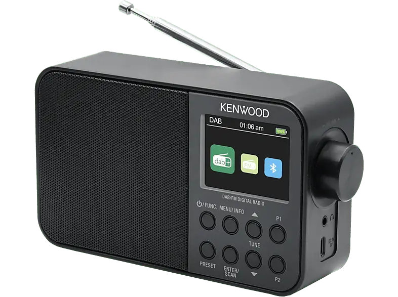 KENWOOD Radio ligero DAB+ Bluetooth Noir (CR-M30DAB-B) Radio DAB Noir