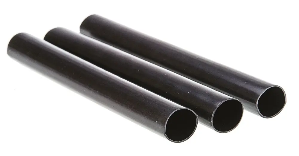 Tubo termorretráctil Alpha Wire de Poliolefina Negro, contracción 5.6:1, Ø 15.2mm, long. 152mm, forrado con adhesivo | ...