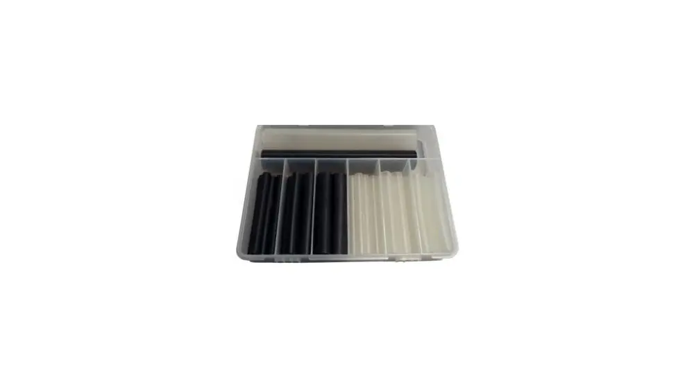 Kit de tubos termorretráctiles DSG-Canusa Negro, claro, contracción 0.125694444444444, Ø 6.0 mm, 9 mm, 12 mm, forrado |...