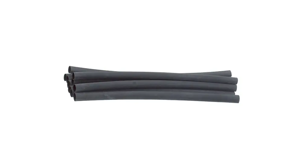 Tubo termorretráctil DSG-Canusa Negro, contracción 2:1, Ø 9.5mm, long. 250mm | DERAY-H 3/8 BLACK (1 ST. = 10