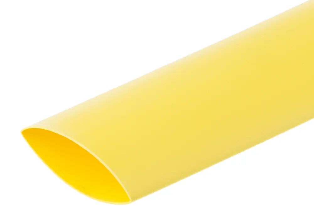 Tubo termorretráctil TE Connectivity de Poliolefina Amarillo, contracción 2:1, Ø 19mm, long. 1.2m | RNF-100-3/4-4-STK