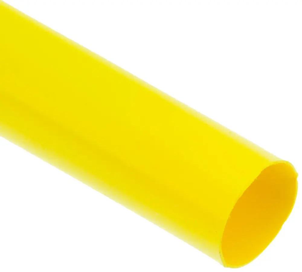 Tubo termorretráctil TE Connectivity de Poliolefina Amarillo, contracción 2:1, Ø 9.5mm, long. 1.2m | RNF-100-3/8-4-STK