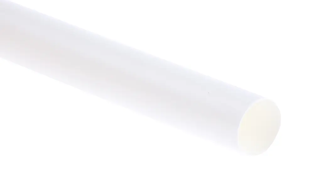 Tubo termorretráctil TE Connectivity de Poliolefina Blanco, contracción 3:1, Ø 12mm, long. 1.2m | RNF 3000-12/4-9