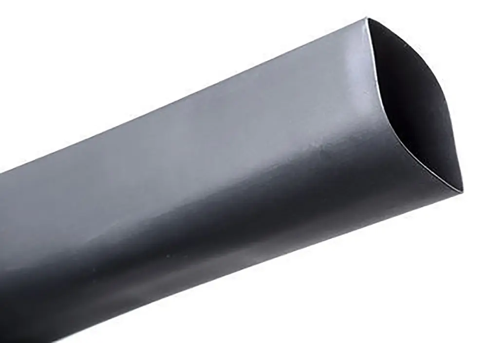 Tubo termorretráctil TE Connectivity de Poliolefina Negro, contracción 2:1, Ø 2.4mm, long. 152m | RNF-100-3/32-BK-SP