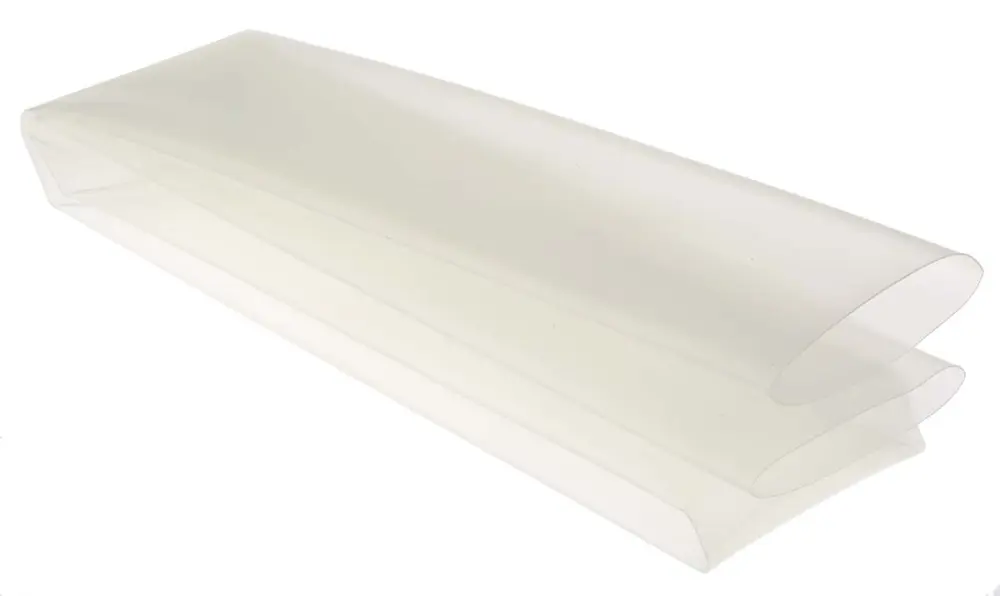 Tubo termorretráctil TE Connectivity de Poliolefina Transparente, contracción 2:1, Ø 51mm, long. 1.2m | RNF-100-2-X-STK