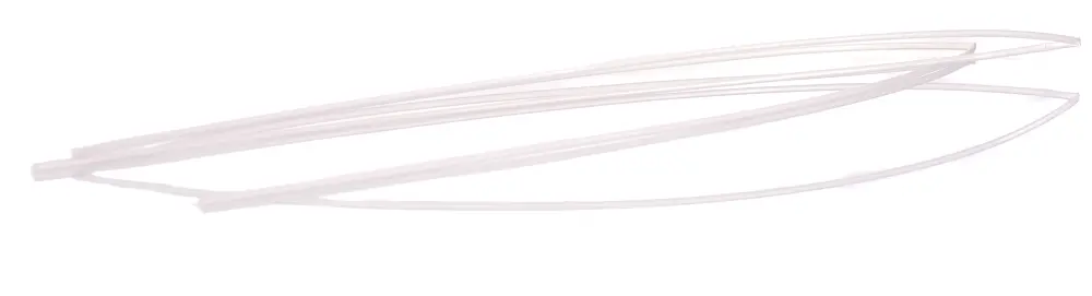 Tubo termorretráctil de Polifluoruro de vinilideno Transparente, contracción 2:1, Ø 1.2mm, long. 1.2m