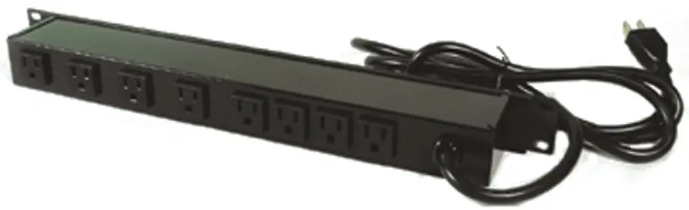 Unidad de distribución de potencia Wiremold, 8 conectores, Cable 4.6m, 15A, 120 V con protección RCD NEMA 5-15R