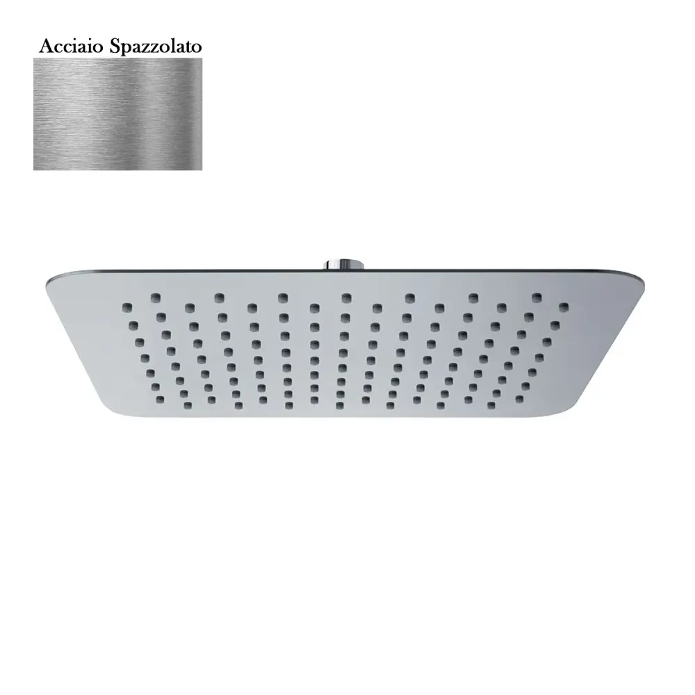 Almacenamiento Portátil Soffione Lisbona 250mm anticalcare ultrasuave acero cepillado