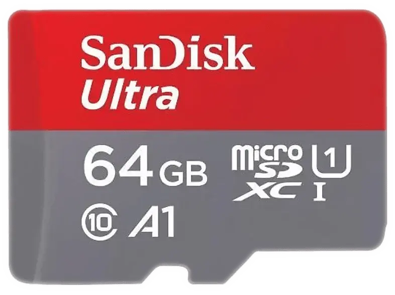 Disco para Vigilancia SANDISK Carte mémoire microSDXC Ultra A1 64 GB avec adaptateur SD (0619659200541)