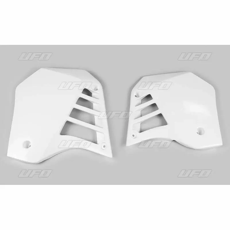 Plásticos laterales de radiador UFO blanco Yamaha YZ125