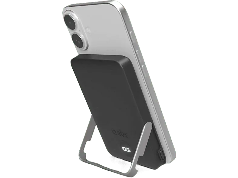 SBS Powerbank 1xUSB-C 5000mAh 15W Magsafe LCD Stand Ónix