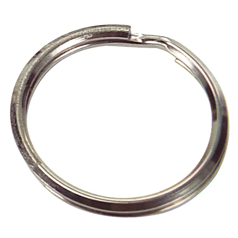 Anilla Llavero Niquelada 1,4x16x12 mm. (Bolsa 1000 unidades) con Protección contra Golpes