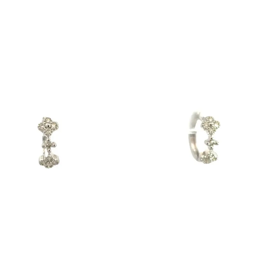 D0.15CT 14KW SEMI INFINITY PEQUEÑO FLOWER HUGGIES
